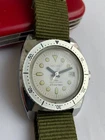 Vintage RARE MEN WATCH KELTON TIMEX 25 METERS RRR France DATE MILITARY MARLIN