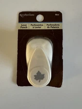 Recollection Lever Punch 1/2" Fall Leaf Punch - New In Package