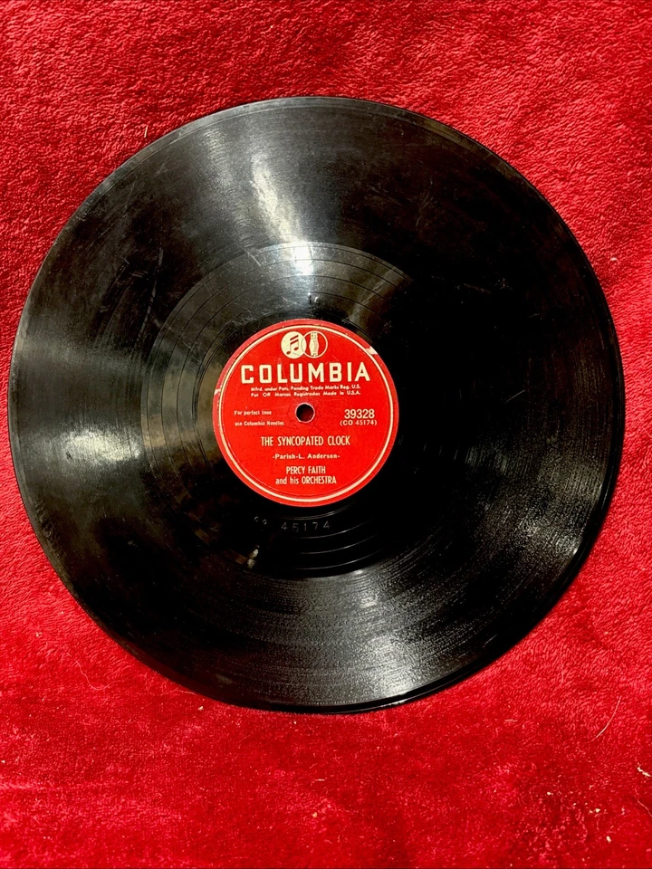 Percy Faith 78rpm Single 10-inch Columbia #39328 On Top of Old Smoky VG+ Foto 3 de 4