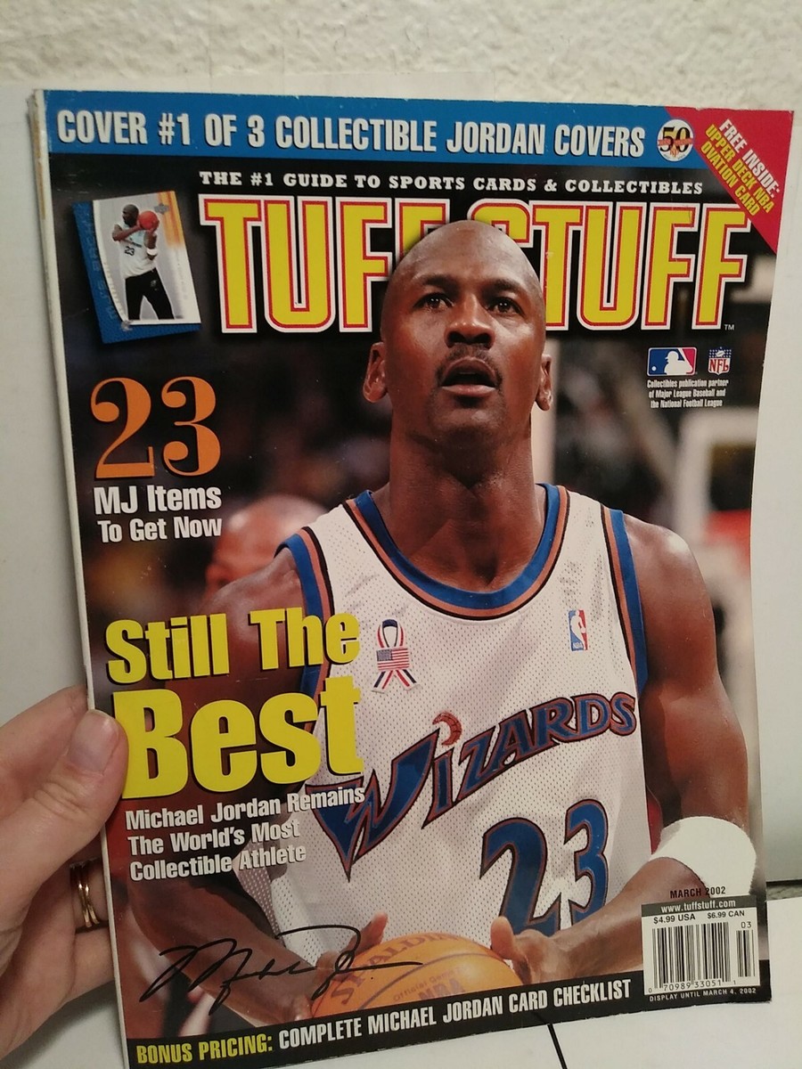 Tuff Stuff Magazine March 2002 NBA Michael Jordan Washington