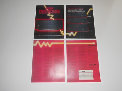 ADCOM GFA-555, GFA-545, GFA-535 Verstärker Ad, 4 Seiten, 1986, Artikel Und Info