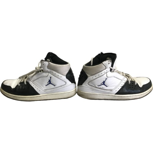 Jordan 1 Flight Retro Sneaker Shoes White Black Mens Size 12 Mid Top 372704-108 - Picture 7 of 9