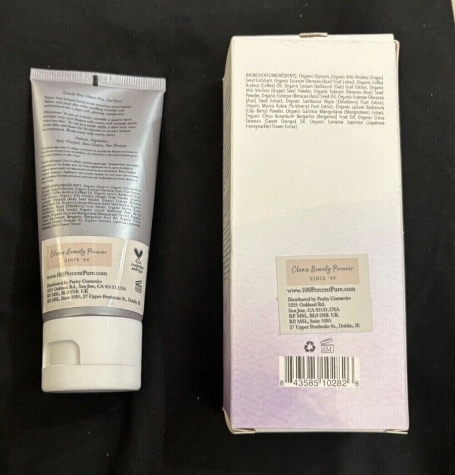 NEW 100%PURE Acai Pulp Facial Scrub 2 FL OZ - Image 2 of 3