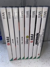 Nintendo Wii Spiele Csi W Fit/Plus, FIFA, 10-11 Just Dance Zumba Rock Band X 8