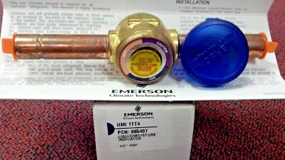 EMERSON, LIQUID MOISTURE INDICATION, Sight Glass  1/2'' ODF Sweat 