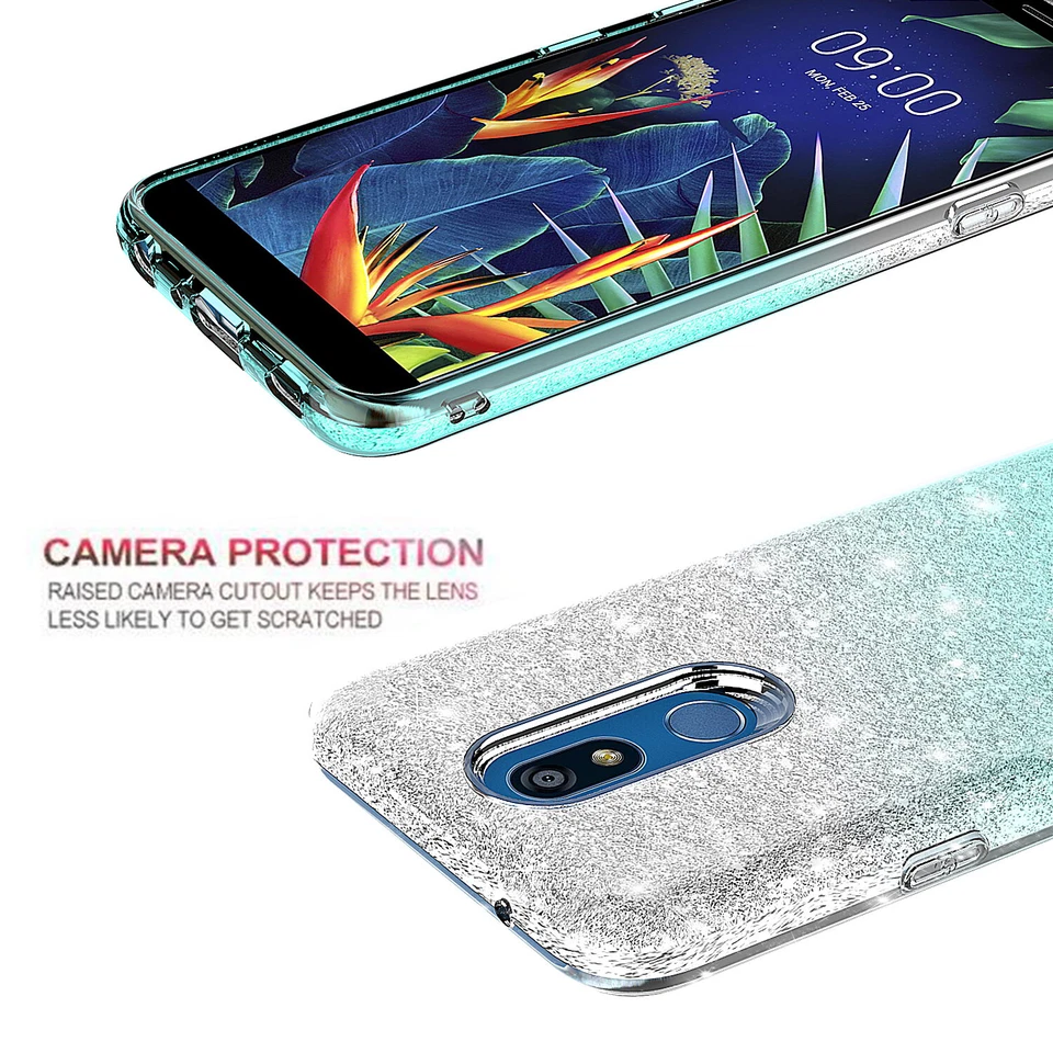 Funda delgada brillante brillante brillante brillante brillante para LG K40/Solo LTE/K12 Plus/X4 2019 Foto 4 de 4