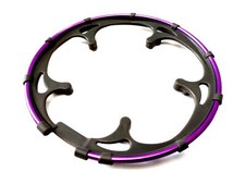 NOS Rare Chain Guard Crank Shimano STX ALIVIO Purple Anodized MAGNETA Retro MTB