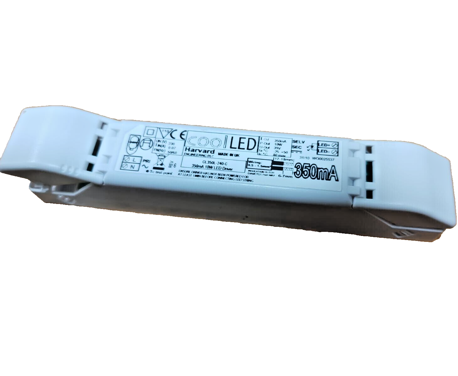 Alimentatore Led Driver CC stabilizzato 350mA IN 220v AC OUT 39V DC 10W