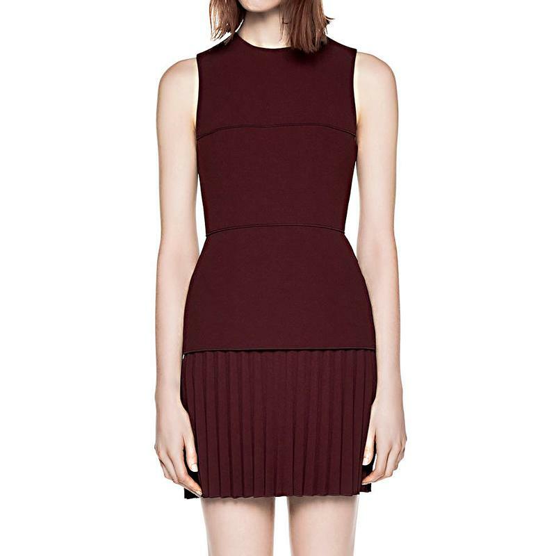 Dion Lee Crepe Pleat Mini Dress