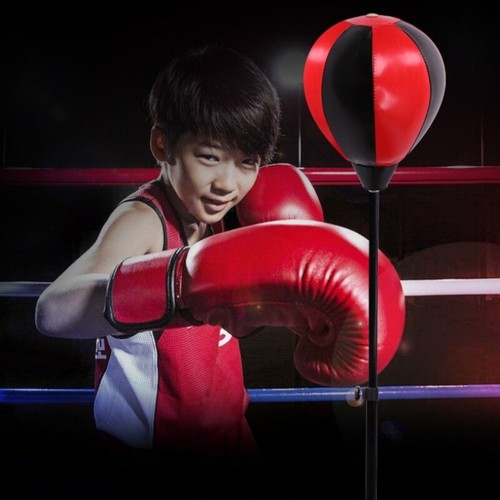 Kids Free Standing Punch ball Bag Gloves Set Boxing Sports Christmas Child Gift - Picture 6 of 8