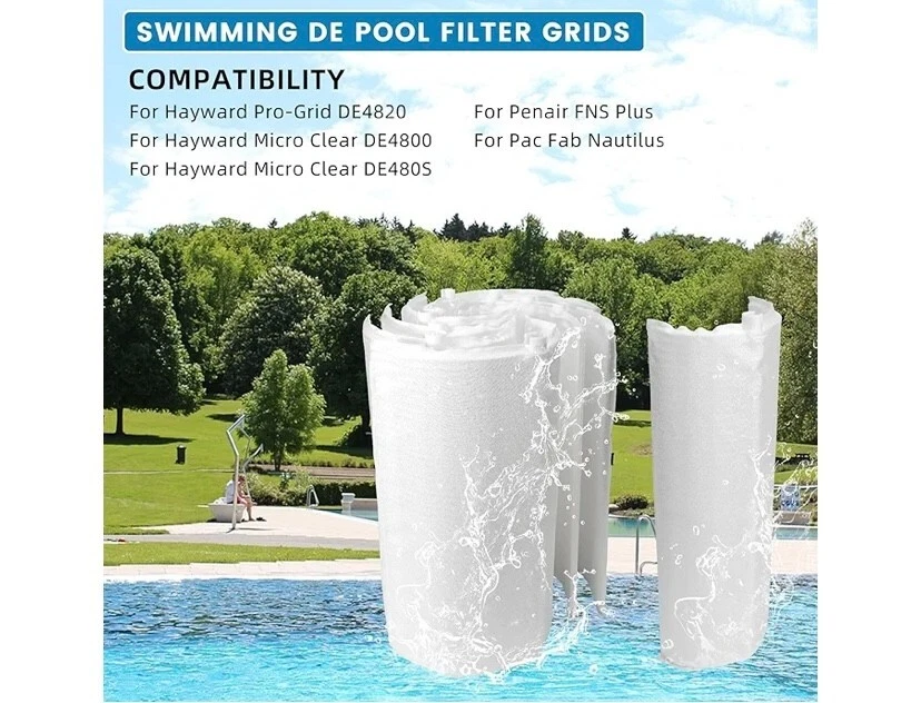 48 cuadrados Rejillas de filtro de piscina Ft DE Hayward Penair Pac Fab Nautilus 24" Foto 3 de 3