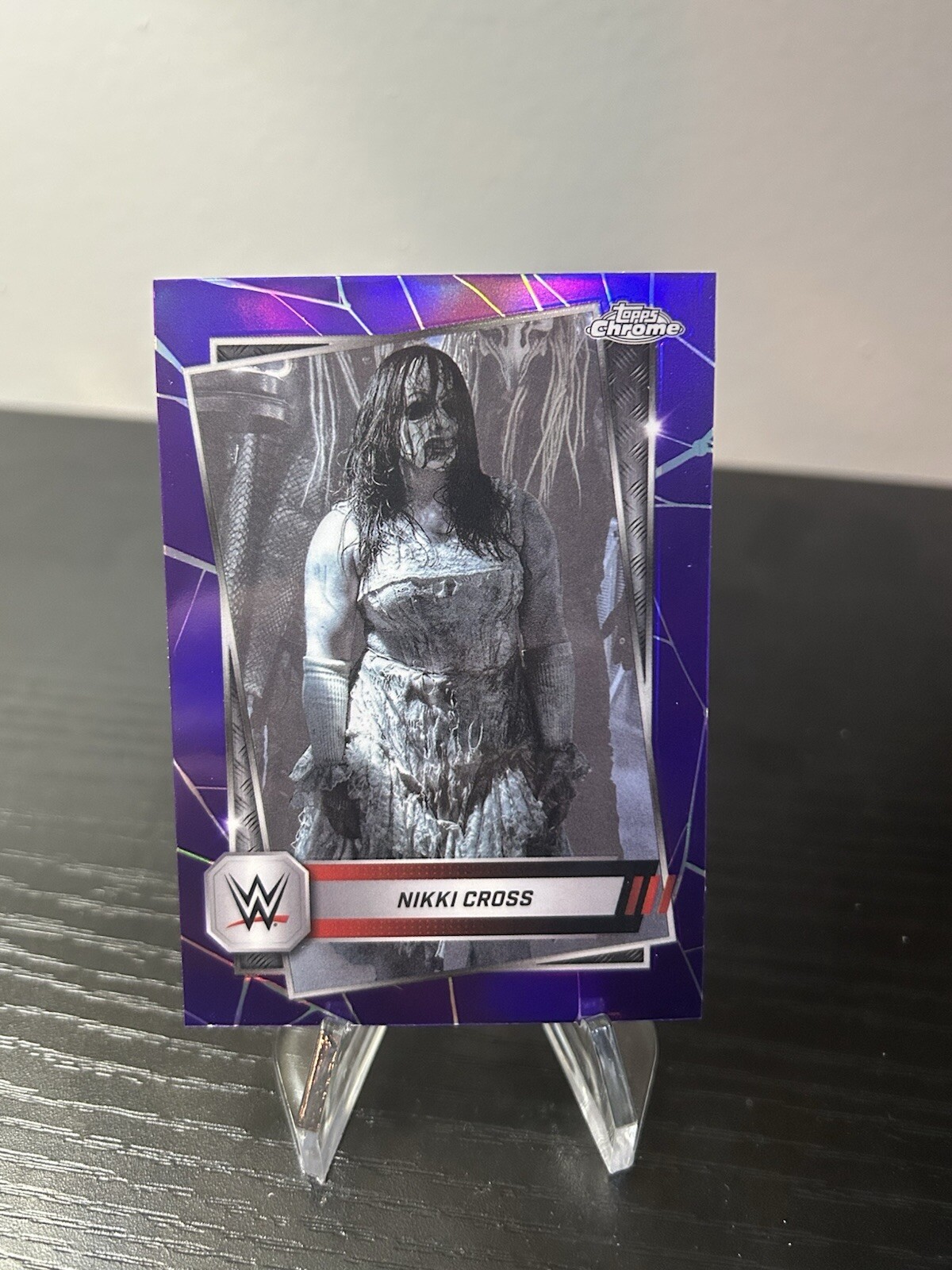WWE Topps Chrome 2025 Nikki Cross Purple Refractor #75
