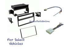 Car Stereo Radio Dash Install Mount Kit Combo for select 2007-2011 Nissan Versa