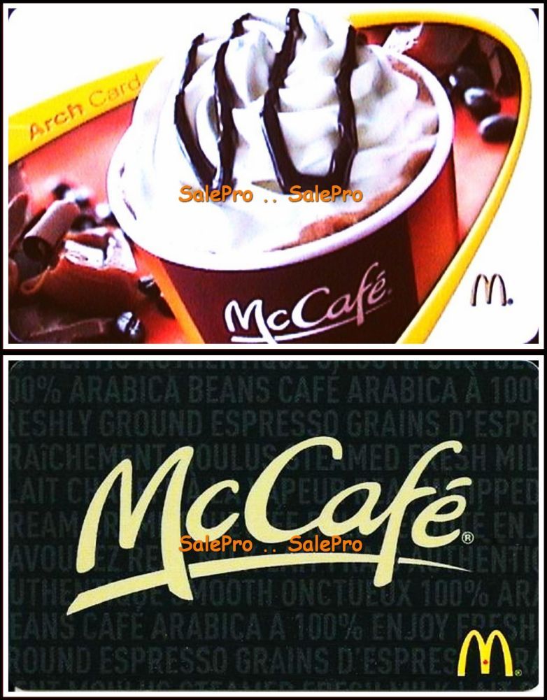 2x McDONALD 2012 2013 McCAFE COFFEE VARIATION ARCH M COLLECTIBLE