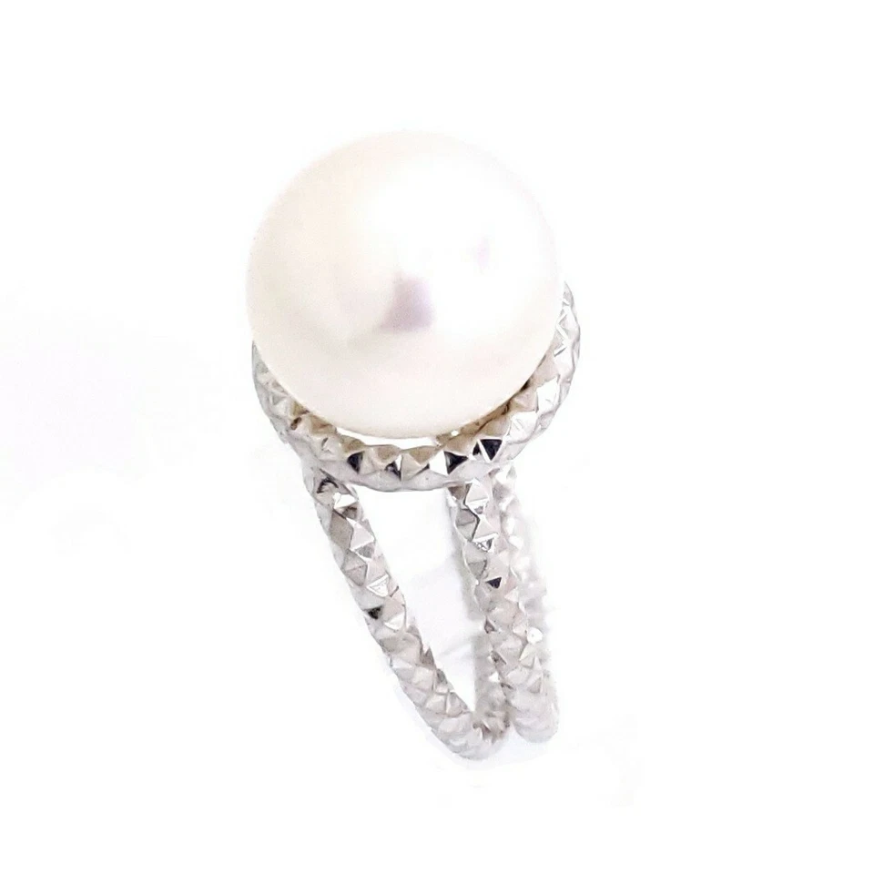 Anillo de ley solitario de perlas Honora de 12 mm talla 8,25 como nuevo Foto 2 de 4