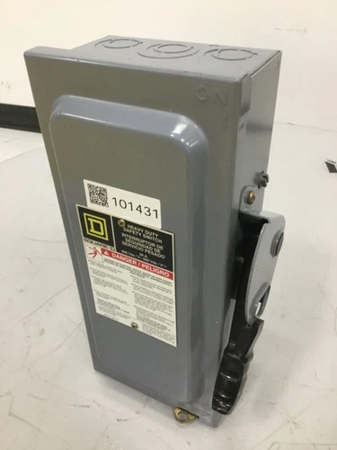 SQUARE D Safety Disconnect Switch H361N F05 Used #101431