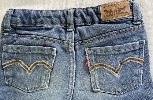 Levis Shorts Girls 5 Reg Shortie Adjustable Waist Stretch - Picture 5 of 7