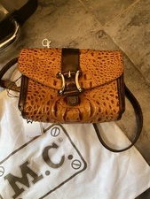 Western Embossed Multi Color MC Purse Crossbody Shoulder Handbag With Dust Cover