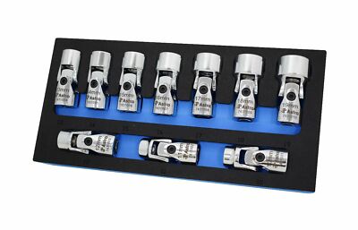 Astro Pneumatic 74310 10pc 3/8'' Drive Flex Socket Set - 6 Point - Metric
