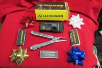Leatherman Knife-Tool New-In-Box Gift-FREEshipping Leather Sheath-Stainless-FUSE