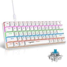 Image of HXSJ Wired 60% Mechanical Gaming Keyboard,