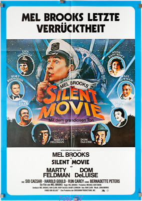 Plakat Silent Movie 1976 Mel Brooks,James Caan,Marty Feldman,Burt Reynolds; rund