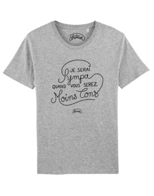 Men's Gray Short Sleeve T-Shirt, I Will Be Nice When You Are Less Stupid