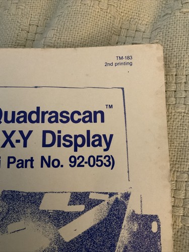 Atari Wells Gardner Quadrascan # 92-053 Arcade Game XY TV Monitor Service Manual - Picture 3 of 6