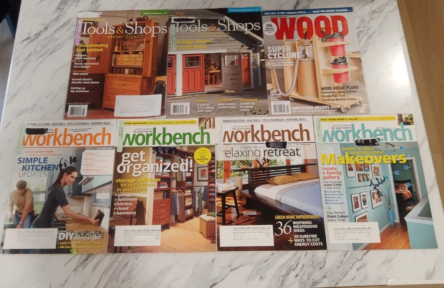 Tools & Shops, Wood, & Workbench 7 Magazine Lot