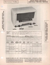 Airline - Model 64BR-1513AB  - Radio - Original Service Manual - 1947