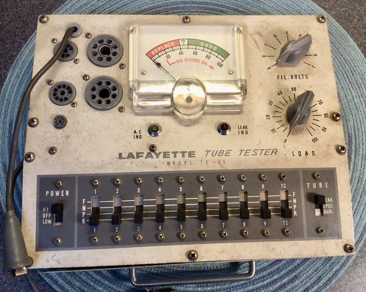 AFAYETTE 真空管試験機 TE-50 TE-15系 日本製 A5 Lafayette TE-50 Tube Tester : Back to Life again