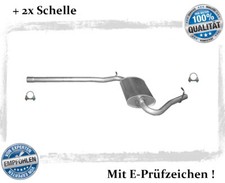 Mittelschalldämpfer für Audi A4 (B6, B7) 1.6 Stufenheck, Avant Auspuff Schelle