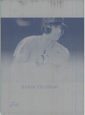 GARIN CECCHINI 2011 Just DRAFTED Rookie Press Plate RC 1/1