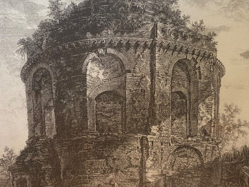 INCISIONE GIOVANNI BATTISTA PIRANESI ""Tempio della Tosse Via Tiburti"" RARA Corniciata - Foto 6 di 18