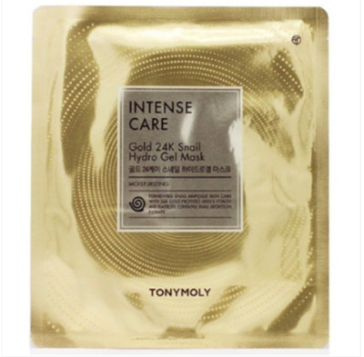 Tonymoly Intense care Gold 24k Snail Hydro Gel Mask 10pcs Anti moist K-beauty