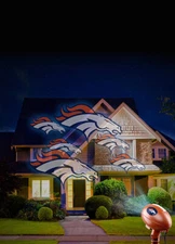 Denver Broncos NFL House Projection Light Indoor/Outdoor Use FREE SHIP!