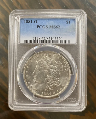 1881-O Morgan Silver Dollar PCGS MS62