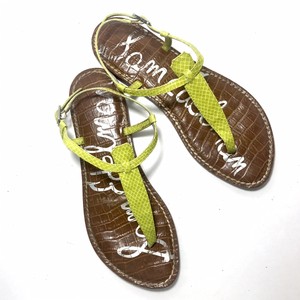 lime green snakeskin sandals