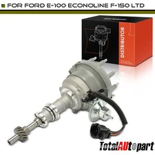 New Ignition Distributor w/Cap and Rotor for Ford Bronco E-100 E-250 Econoline
