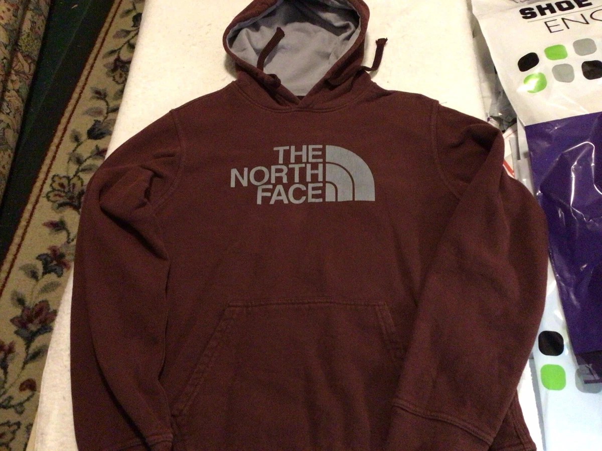 North face deals hoodie burgundy