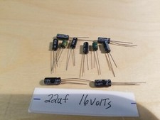 22 uF 16 volt electrolytic capacitors New stock Qty. 10