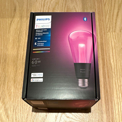 Philips Hue ST23 E26 Bluetooth White & Color Ambiance Dimmable 500lm 6.8W