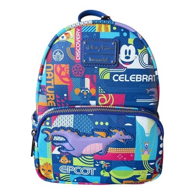 Disney Parks Epcot  Figment Remy Nemo Characters Loungefly Mini Backpack - NEW