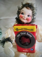 1987 My 1st Sony AM/FM Cassette Player WM-F3030 Not Working For Parts Repair