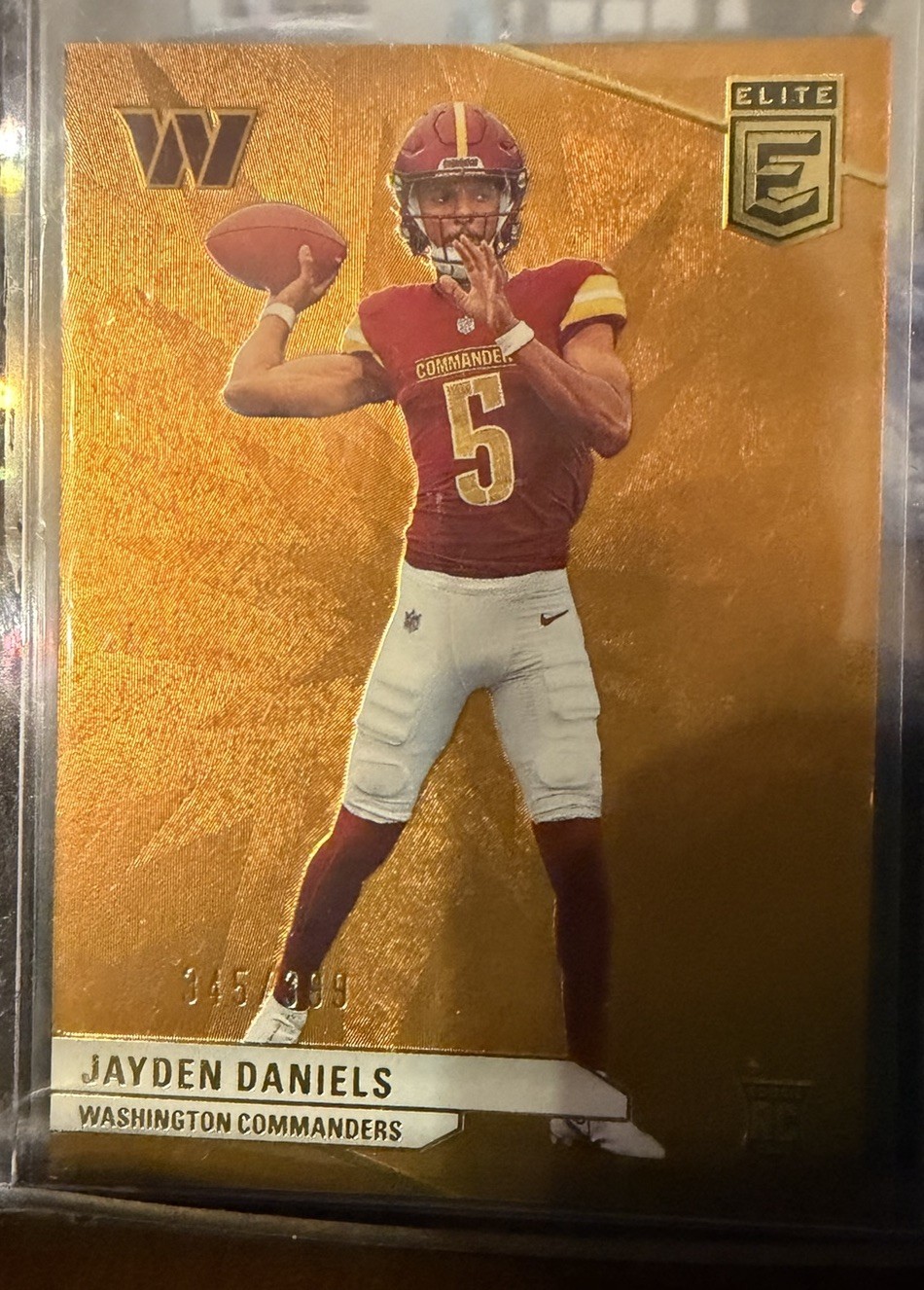 2024 Panini Donruss Elite - Rookies Jayden Daniels #165 Orange 349/399 (RC)