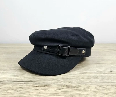 BRAND NEW LALA Newsboy Baker Boy Hat Australia Black Buckle Cap One Size - Image 1 of 4