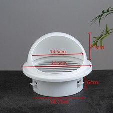Plastic Wall Vent Cap with Hemispherical Shape for Optimal Rain Protection