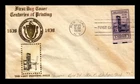 US COVER PRINTING 300TH ANNIVERSARY FDC SCOTT 857 CROSBY PHOTO CACHET
