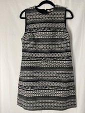 Alice Olivia Black & White Geometric Sheath Dress NWTclassic Designer