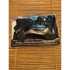 Formal Cummerbund and Bow Tie Set - Black